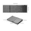 Tri-fold Wireless Bluetooth Keyboard with Touch Pad for Multiple Systems for Mobile Phones and Tablets