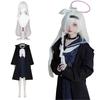 Plana Cosplay Wig Blue Archive Cosplay Costume for Perfect for School and Stage Performances Plana Size [Excellent Product] Included, A.R.O.N.A