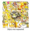 50 Giraffe Doodle Cartoon Cute Animal Children's DIY Skateboard Water Cup Luggage Stickers