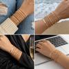 10Pcs/set Vintage Style Snake Chain Bracelet Flat Chain Multi-layer Bracelet  Casual Wear