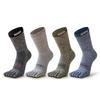 Autumn Winter Men's Sports Five Finger Socks Cotton Sweat Absorption Anti-odor Hiking Split-Toe Socks Biking Sports Socks