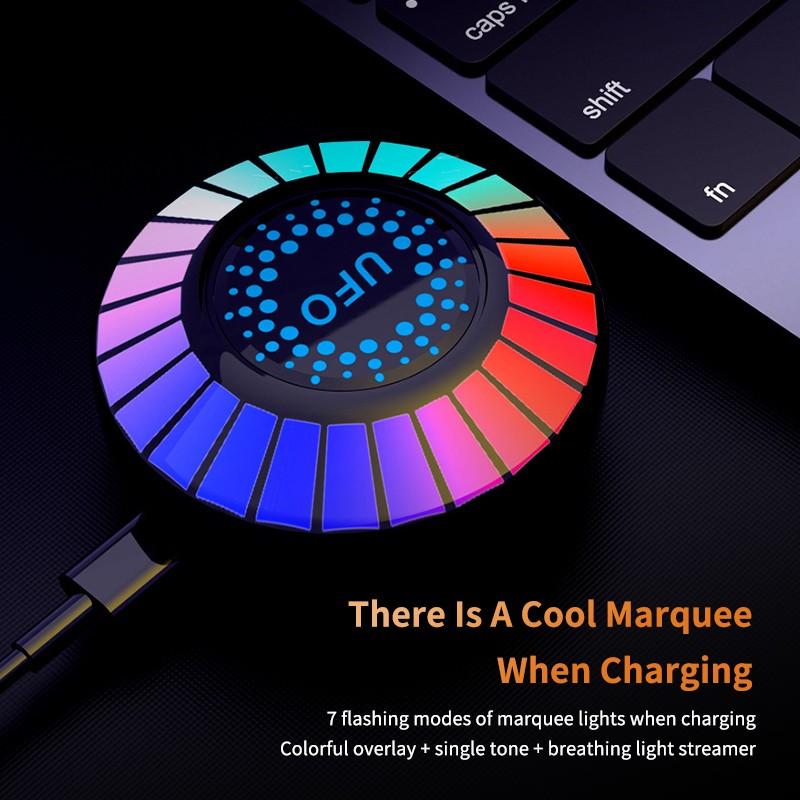 Используйте беспроводные наушники VAORLO HD с шумоподавлением Bluetooth 5.3 и подсветкой RGB. Наслаждайтесь музыкой, наушники с высоким качеством звука