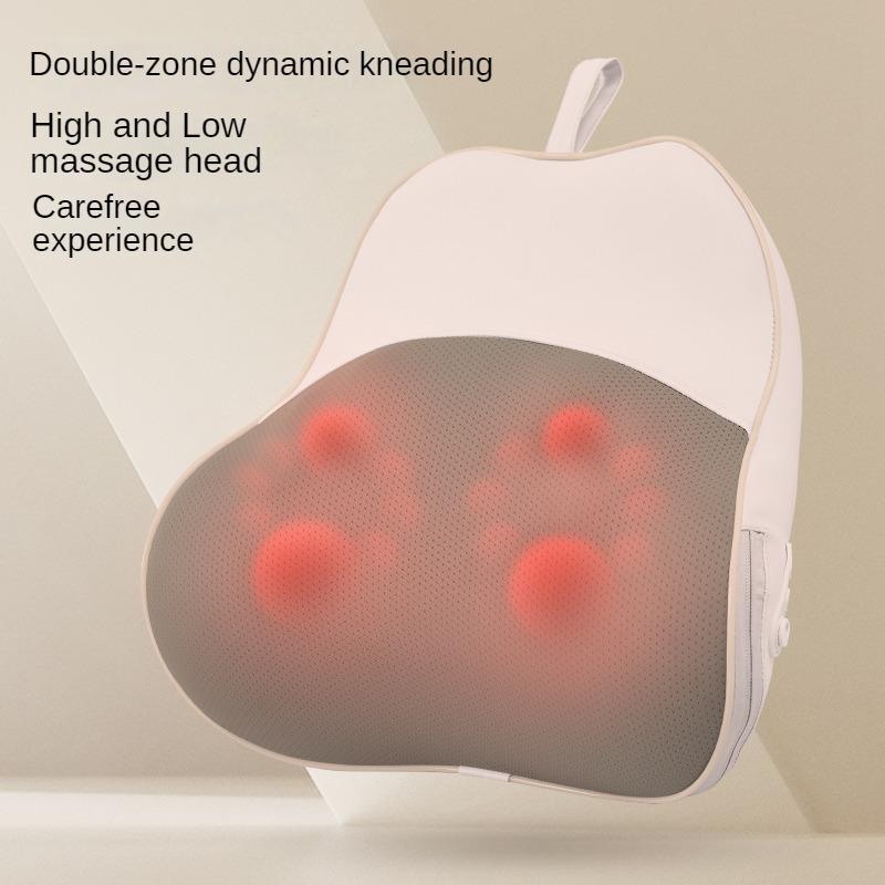Многофункциональный массажер для шеи и спины, подушка для массажа поясничной поддержки, массажер для шейного отдела позвоночника, массаж всего тела с подогревом