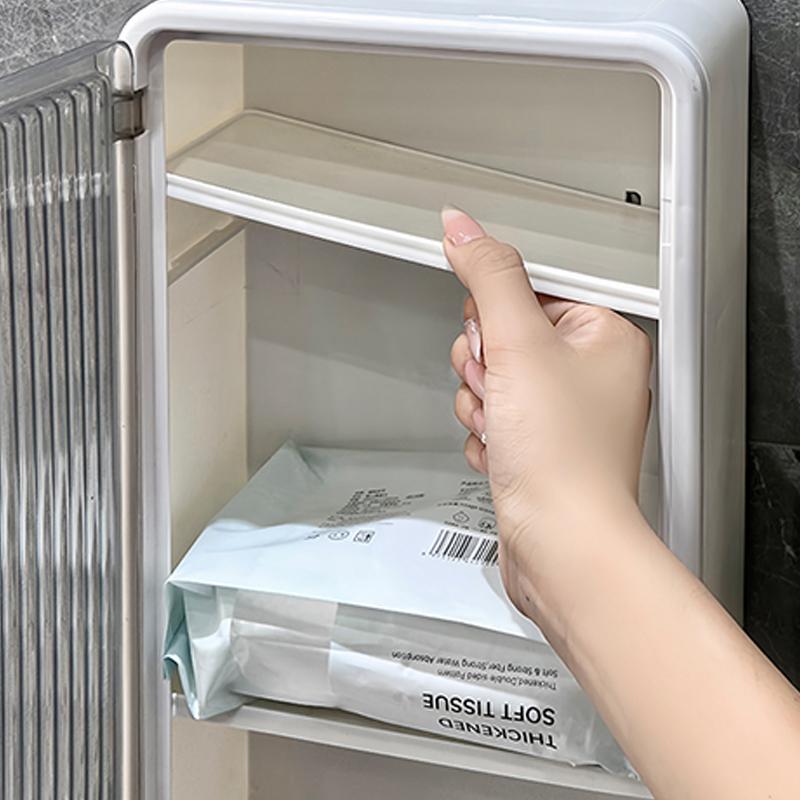 Настенная коробка для салфеток без отверстий, прозрачная стойка для ценных бумаг, высококачественная коробка для хранения, простая большая коробка для бумаги