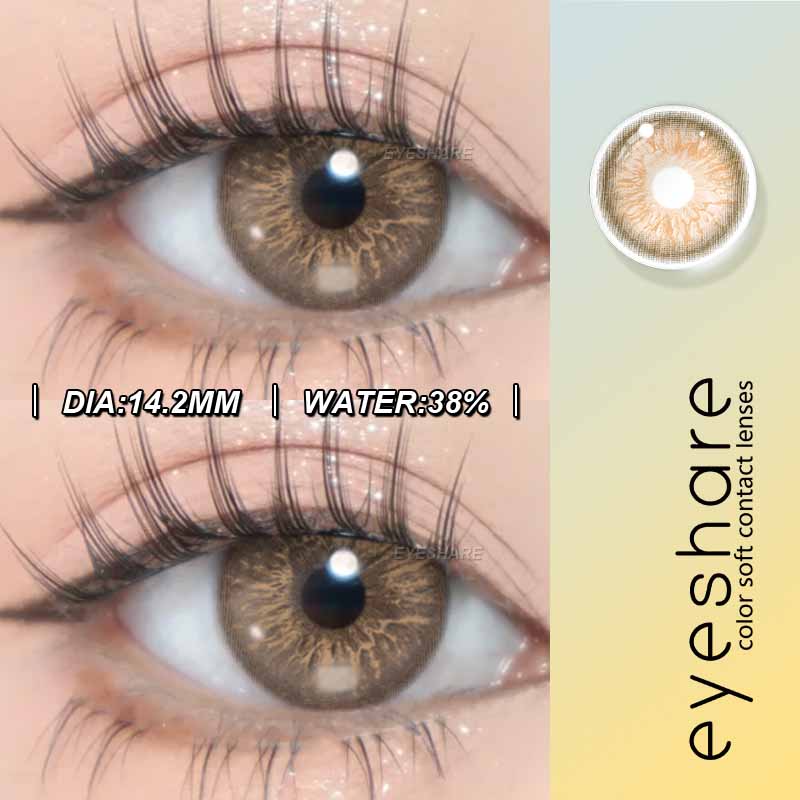 Eyeshare Новые цветные контактные линзы Черные очковые линзы Изумрудно-зеленые контактные линзы Фиолетово-серые линзы Серые натуральные контактные линзы 1 пара