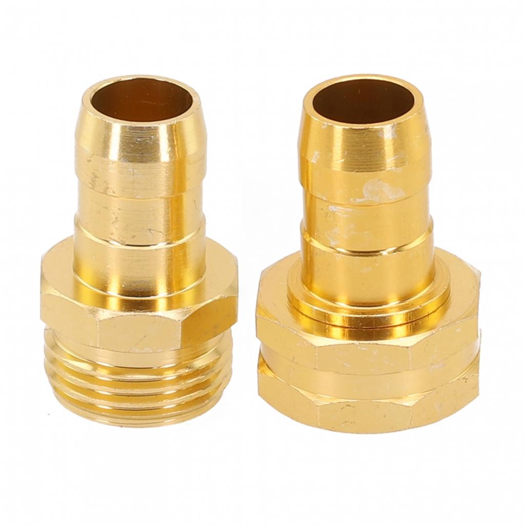1set 0f 3/4 Inch Garden Brass Mender End Repair Kit Hose Connector Male Female