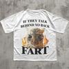Винтажная футболка с принтом кошачьего пердежа, смешной кошачий мем, женская одежда, модная футболка с коротким рукавом, повседневная женская футболка, топ, одежда