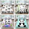 Modern Romantic Style Bedding Panda Quilt Cover Bed Sheet/double Bed Full-size Bedspread Set Washable Comfortable Home Decoration