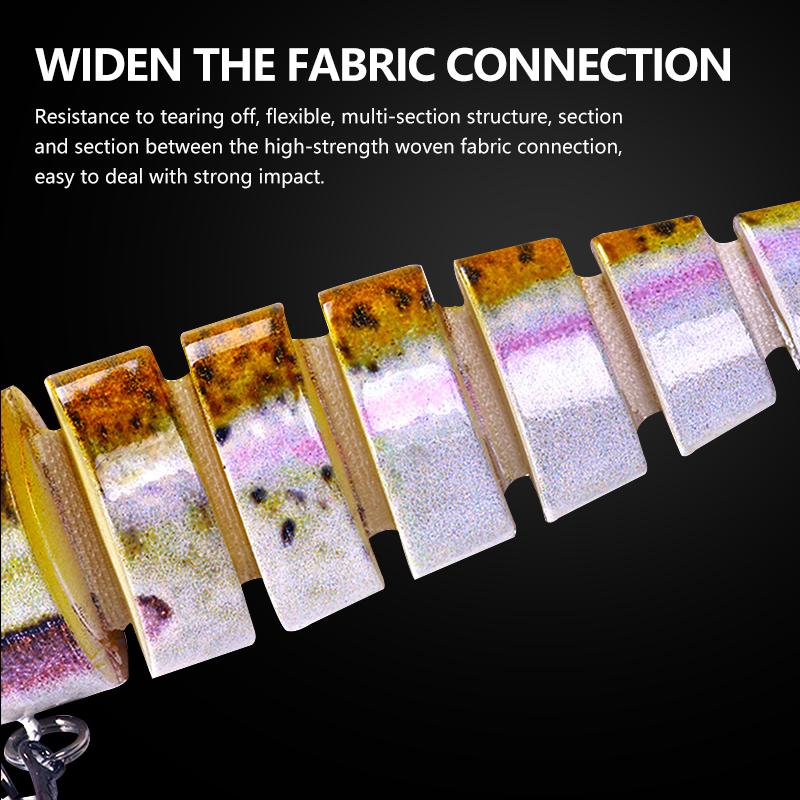 Multi Joint Segement Swimbait Pike Wobblers 12.8cm-18g Crankbait Fishing Lure Isca Artificia For Bass Pike Lure