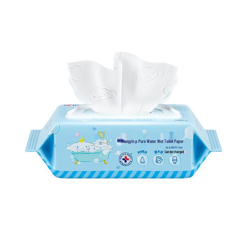 Mind Act Upon Mind Влажные салфетки для туалета Cinnamoroll, 5 упаковок по 80 штук