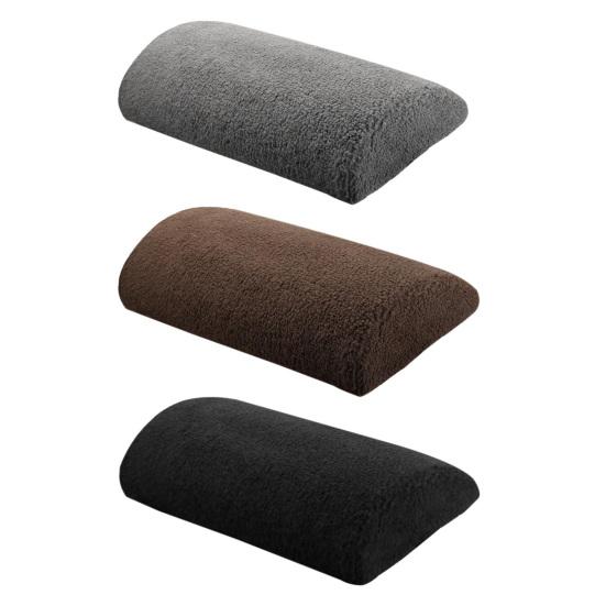 Подушка для ног из пеноматериала с эффектом памяти, подушка для ног из шерпы с эластичными ремнями для кровати, кресла, дивана