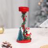 1PC Christmas Trees Festival Red Tabletops Candlestick Decorations Resin Gift Christmas Ornaments Atmosphere