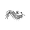 Vintage Silver Color Scorpion Stud Earrings For Women Men Punk Hip Hop Metal Animal Piercing Earrings Jewelry Accessories