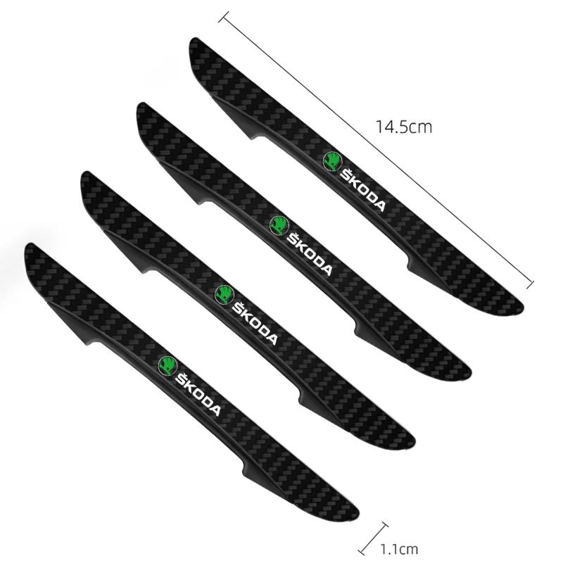 Car Door Edge Anti-collision Protection Strips Rearview Mirror Guards Stickers For Skoda Octavia Fabia Kamiq Kapoq Kodiaq Rapid ulsh63