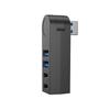 Маленький USB3.0 разветвитель, 4 порта, поворотный, для передачи данных USB, множественный расширитель, для аксессуаров компьютера, ноутбука, ПК