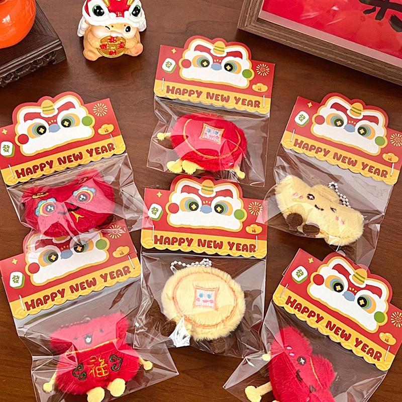 Мультяшные монеты, счастливая сумка, брелок, подвеска, модная плюшевая кукла, милый китайский стиль, брелок, рюкзак, украшение, подарки