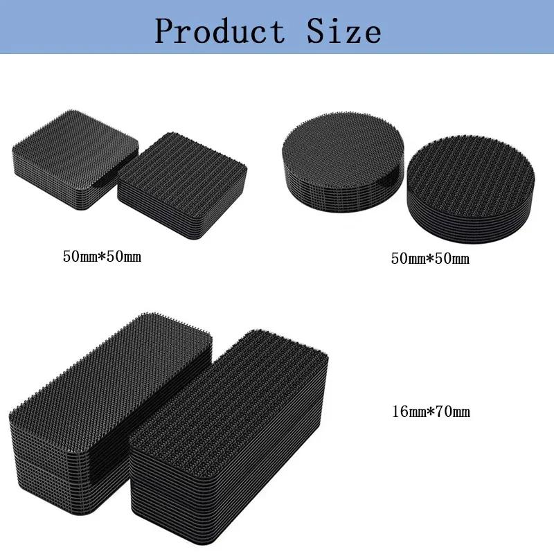 Самоклеящиеся липучки для одежды 20/40 шт., швейная лента для ковриков, фиксирующая ковровую ленту с обеих сторон, противоскользящая бытовая лента