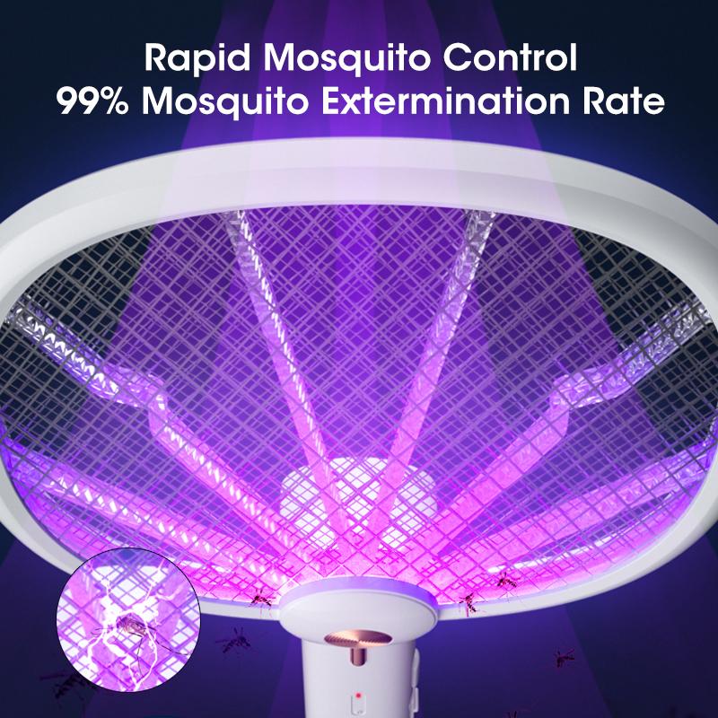 3 в 1 лампа-убийца комаров складной электрошокер ультрафиолетовый свет USB зарядка ловушка для мух ракетка для мух летняя мухобойка