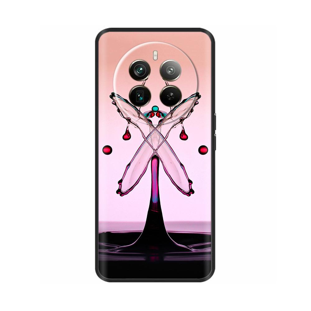 Силиконовый чехол для телефона Realme 12 Pro Plus Мягкая черная задняя крышка для Realme 12 Pro + Realme12 Funda Защитный чехол Coque