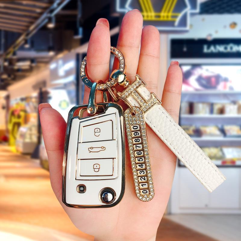 Volkswagen Key Case for Sagitar, Bora, Golf, T-Roc, Tiguan L, Passat, Lavida, Lamando