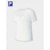 Fila Женская базовая вязаная футболка с коротким рукавом и круглым вырезом