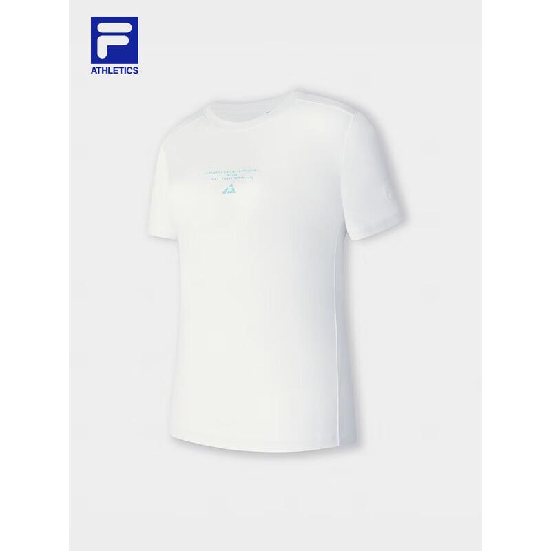 Fila Женская базовая вязаная футболка с коротким рукавом и круглым вырезом