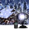 Christmas Snowfall Projector Lights Outdoor Christmas White Snowflakes Light Projection with Remote for Garden Landscape Decor