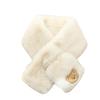 Newcomer Discount: Cute Bear Plush Women's Scarf - Imitation Rex Rabbit Fur, Warm & Versatile for Autumn/Winter