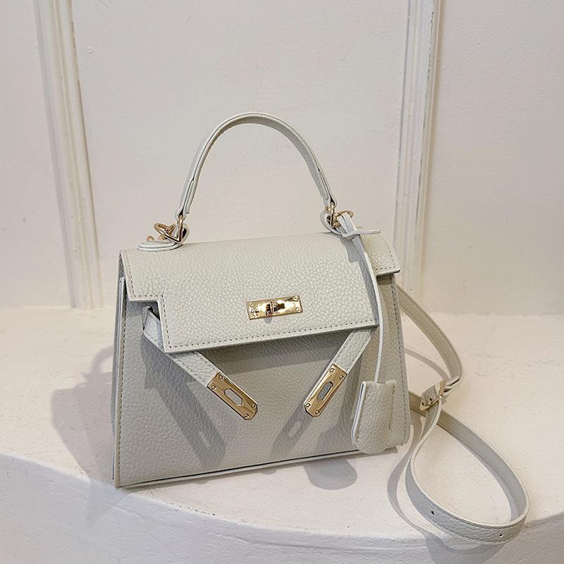 High-end Texture Kelly Bag Light Luxury European and American Elegant Bags Commuting Retro Shoulder Messenger Handbag