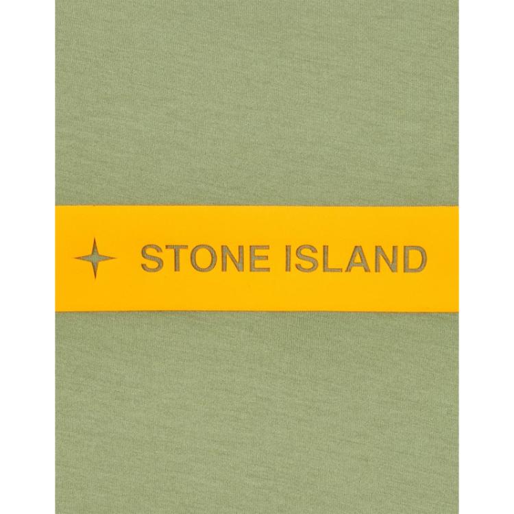 STONE ISLAND Микро графика Футболка с коротким рукавом Шалфей Унисекс Топы Зеленый 78152NS82-V0055