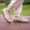 Reebok Club C Grounds UK Classic бежевые женские кроссовки Chalk Gum кремовые 100208145