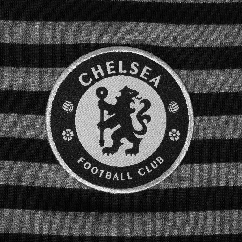 Chelsea FC Mens Striped Polo Shirt