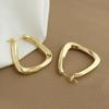 2022 Новые корейские металлические круглые серьги-кольца для женщин, модные милые серьги в стиле панк золотого и серебряного цвета, минималистичные ювелирные изделия AVE
