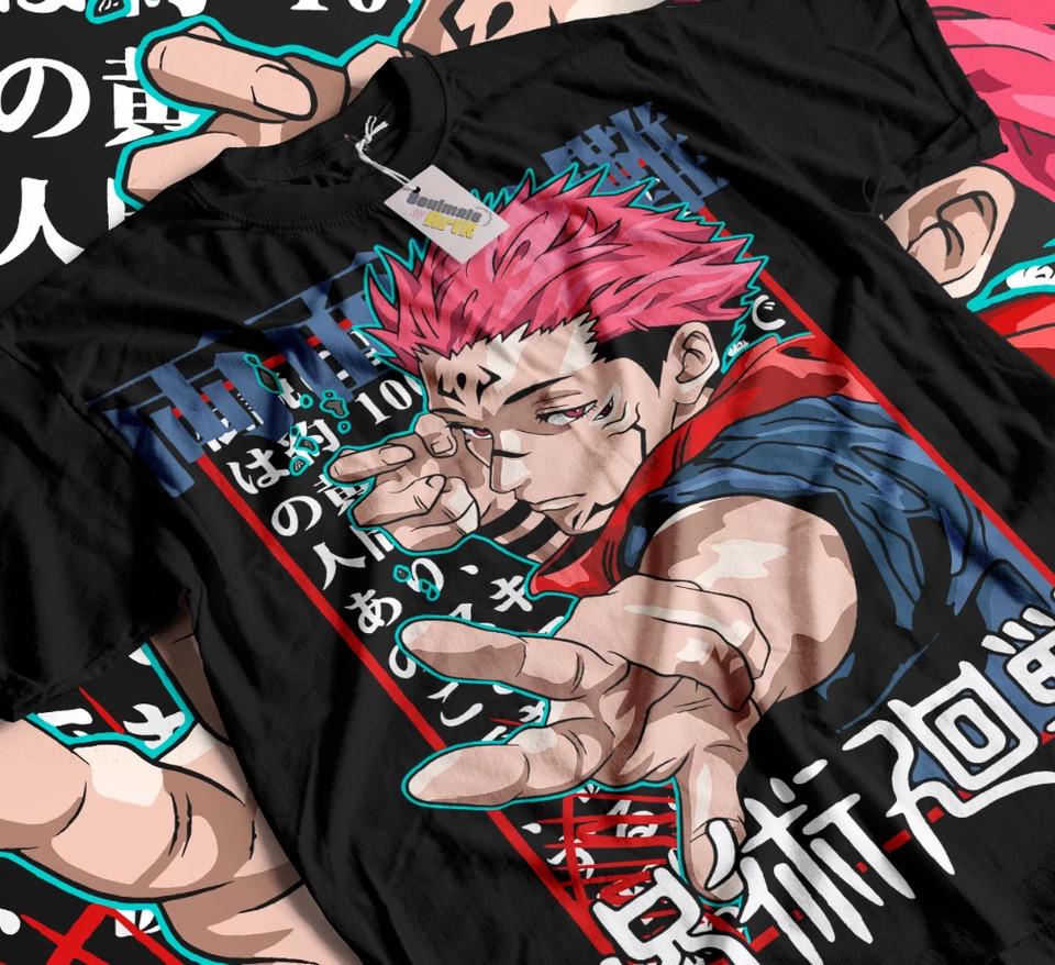Jujutsu Kaisen Ryomen Sukuna Black T-Shirt Gift For Fan