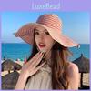 Летняя полосатая панама с широкими полями для женщин, защита от солнца и воздухопроницаемость