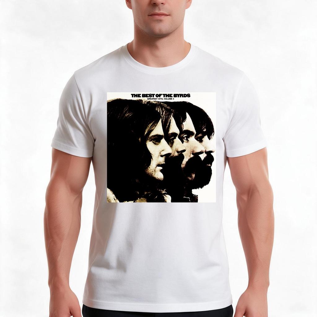International Band In Tour Favorite The Byrds Band Classic Tshirt Summer Casual Cotton Tee Oversized Streetwear Tops