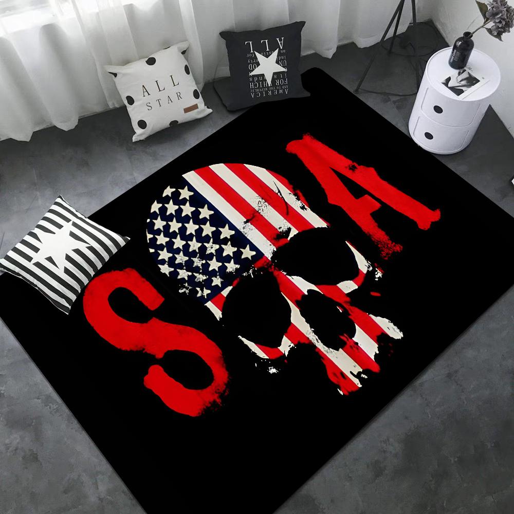 Сыны Анархии Американские Коврики для Комнаты Противоскользящие Впитывающие Воду Длинный Коврик-Подушка Коврик для Спальни Приветственный Дверной Коврик