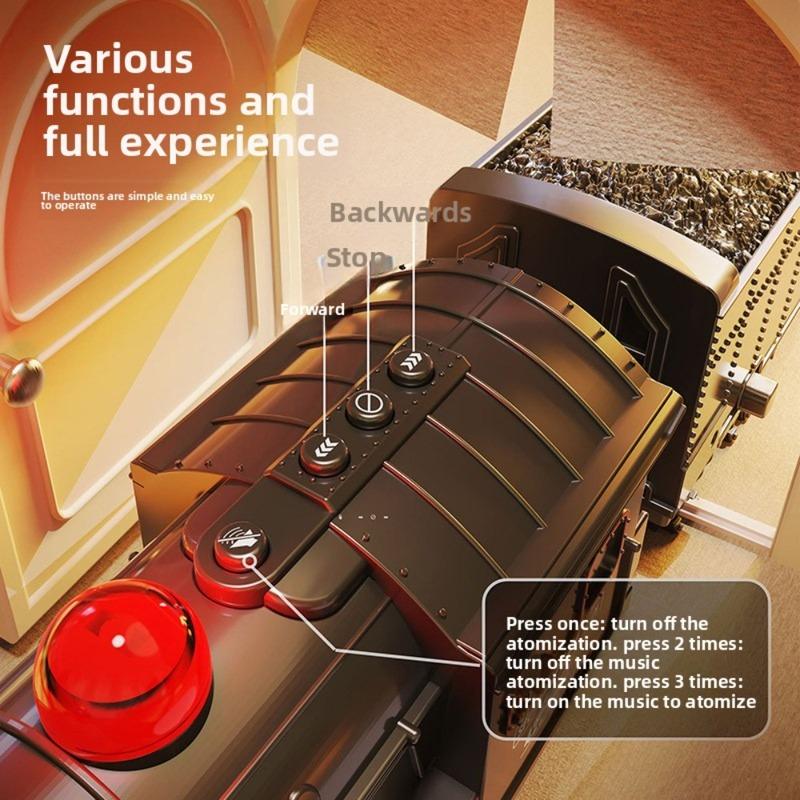 Classical Remote Control Train Toy Electric Train Set Railway Tracks Set Assemble with Light&Sound Children's Toys for Kids