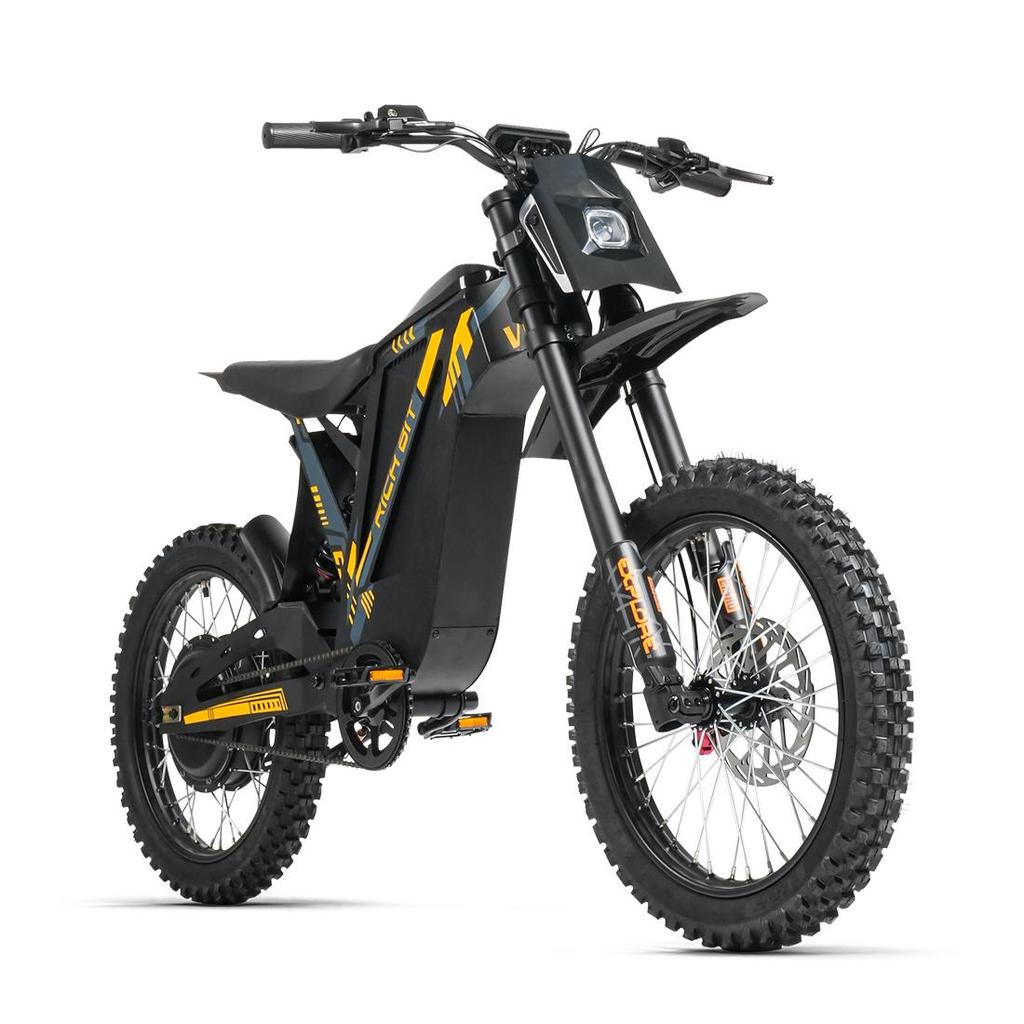 RICH BIT V9 Ultra Adult All-Terrain Electric Dirt Bike 1500W motor 48V 20Ah battery LCD display hydraulic disc brakes 17-inch off-road tires 150kg