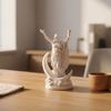 3D-печатная статуэтка греческой богини, статуя богини с полумесяцем, полимерные скульптурные украшения для дома, офиса, рабочего стола, книжной полки
