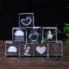 Creative Square Crystal Ornaments - Love, Dolphin & Cloud Designs, Collection Crafts for Home, Office Decor & Festival Gifts