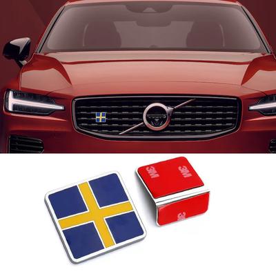 Шведский Флаг Эмблема Логотип Декоративная Наклейка Металлическая Тюнинг Авто Для Volvo XC80 XC90 V60 V70 V90 S70 S80 S90