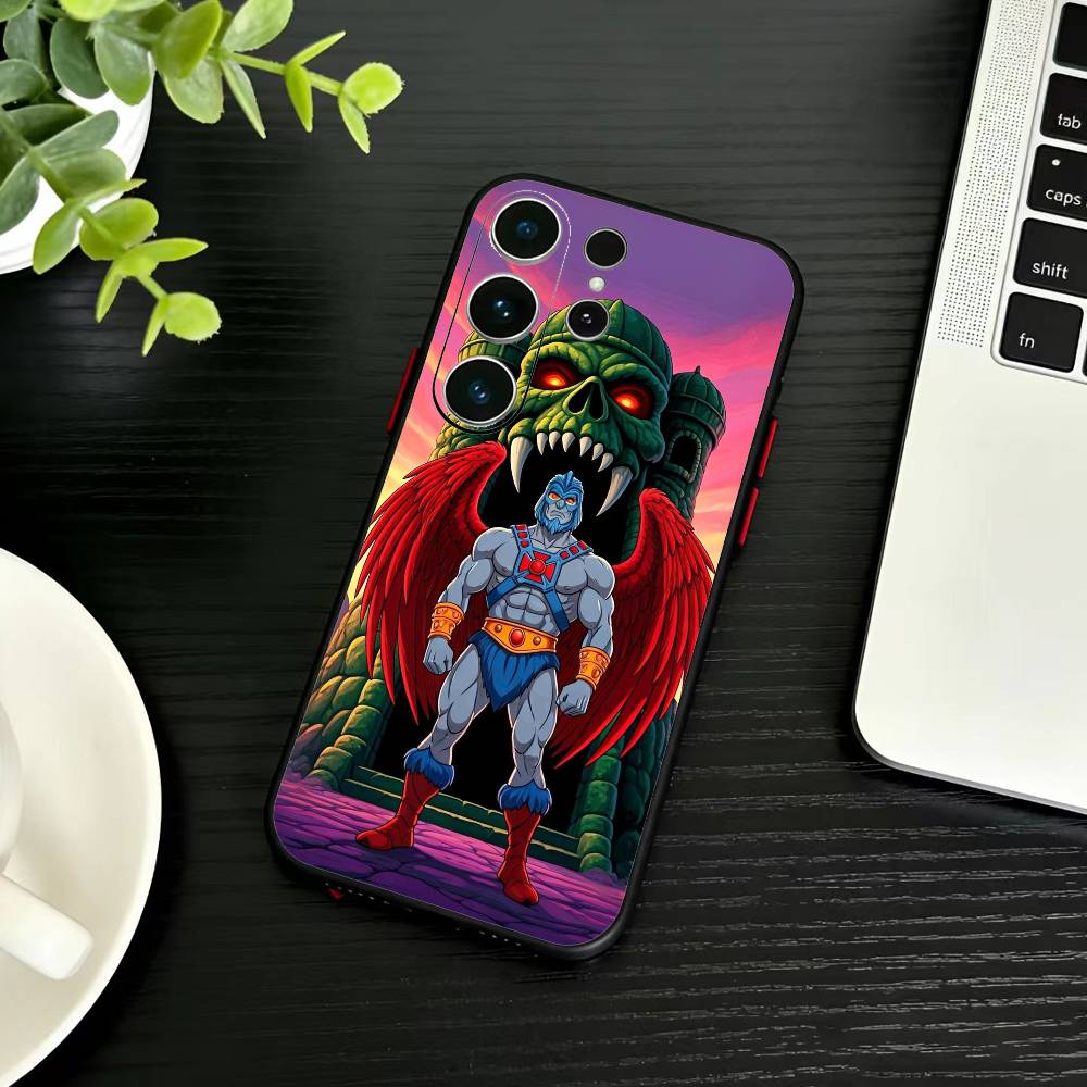 Чехол для телефона M-MOTU He-Man для Samsung S26,S25,S24,S23,S22,S21,S20,S30,Ultra,Plus,Fe,Note,5G Черный