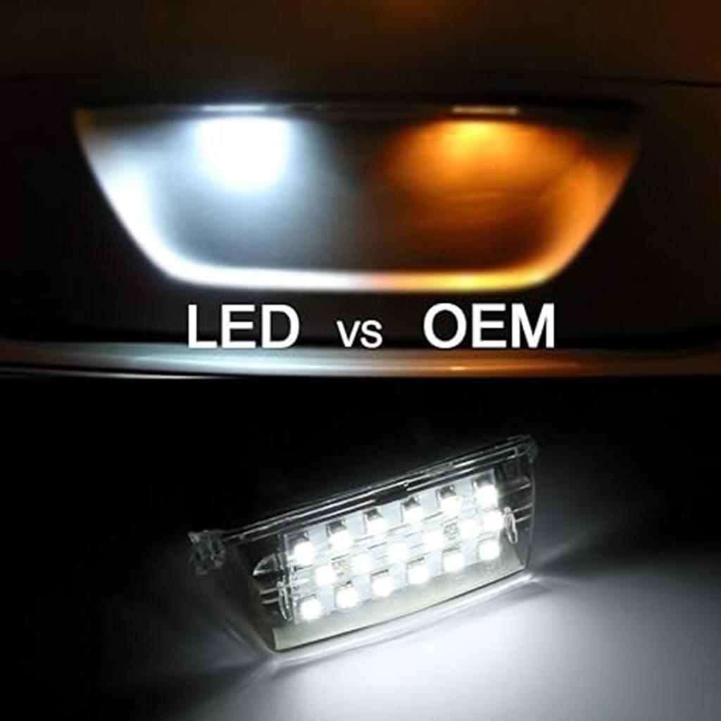 Светодиодный светильник номерного знака в сборе, 2 шт., светодиодный белый свет для Toyota Camry Highlander Avalon Prius C Yaris, аксессуары для Toyota
