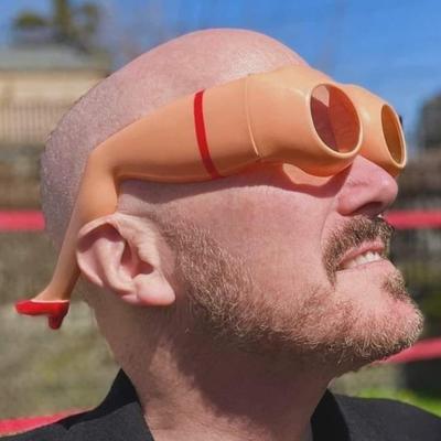 1/2 шт., новые солнцезащитные очки на ягодицах для взрослых, забавные подарки, необычный дизайн, аксессуары для костюмов на Хэллоуин, Рождество