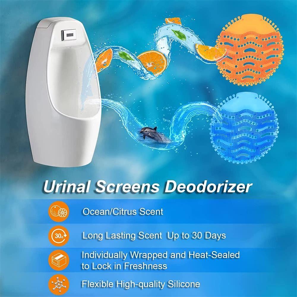 Deodorizer for Toilet Bathroom Urinal Screens Deodorizer Anti Splash Urinal Mats Odor Freshener