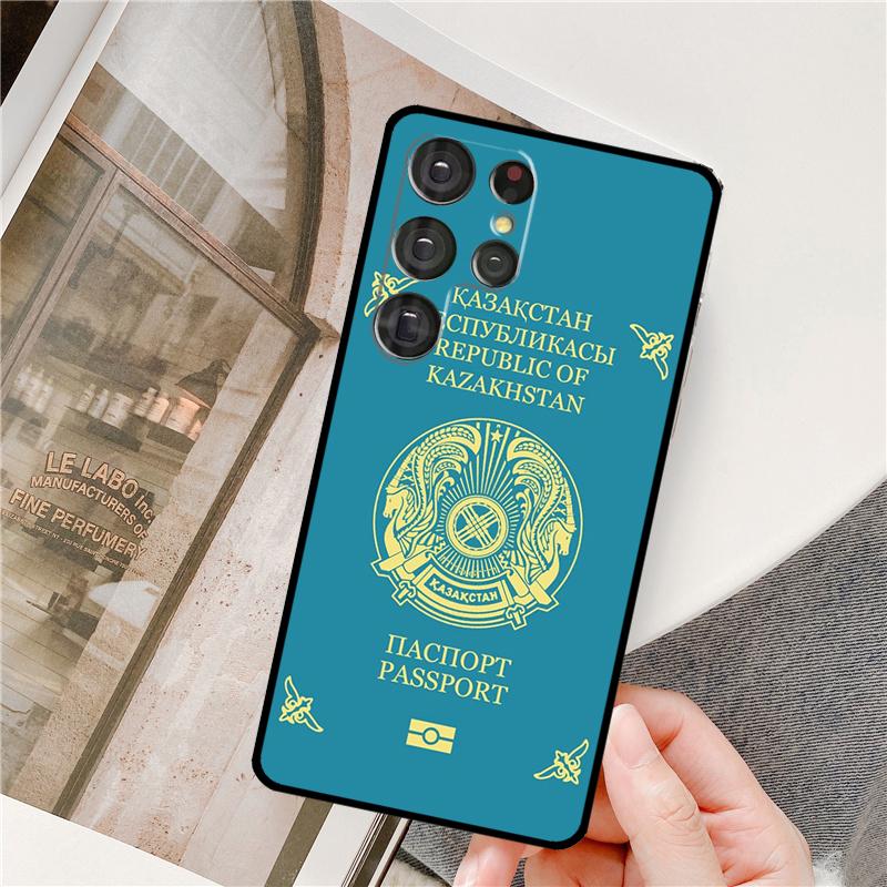 Чехол для телефона с изображением флага Казахстана для Samsung Galaxy S25 Ultra S9 S10 S20 FE S21 S22 S23 Plus S24 Ultra Полное покрытие