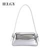 Fashionable Patent Leather Women's Baguette Bag, Textured Highlight Armpit Bag