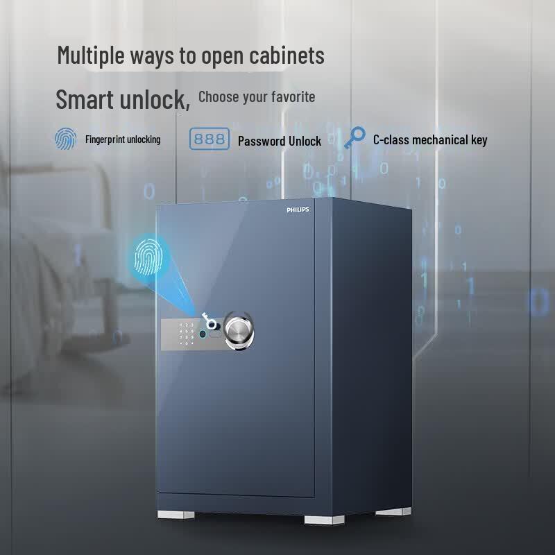 Philips Умный Wi-Fi сейф SBX201 с отпечатком пальца и выдвижной ручкой