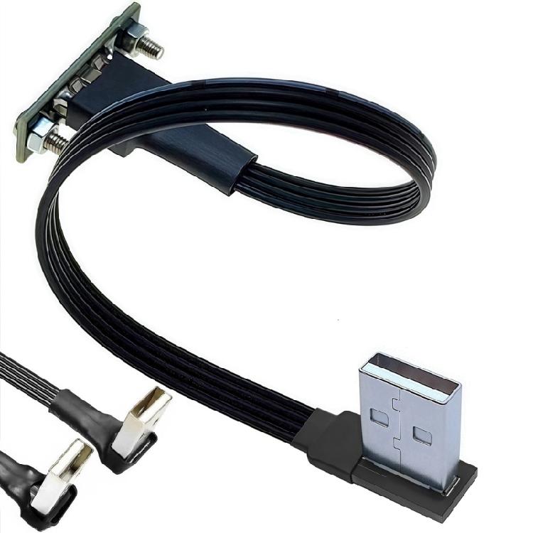 Портативный USB 2.0 удлинитель с дизайном «ушки», кабель-адаптер Male-Female, простая установка для панели и стены